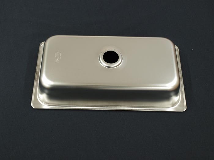 Набор мини-раковины из нержавеющей стали общего назначения для самостоятельной установки (Для туристов) Размеры проема: приблизительно. 300 x 155 мм