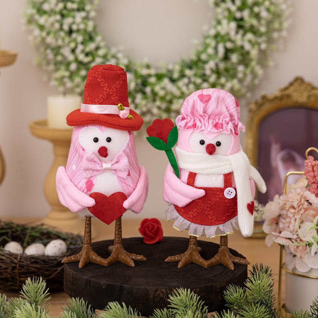 Светящиеся украшения в виде птиц, красочные настольные украшения в виде птиц - забавные фигурки птиц, подходят для дома, студий и ресторанов.