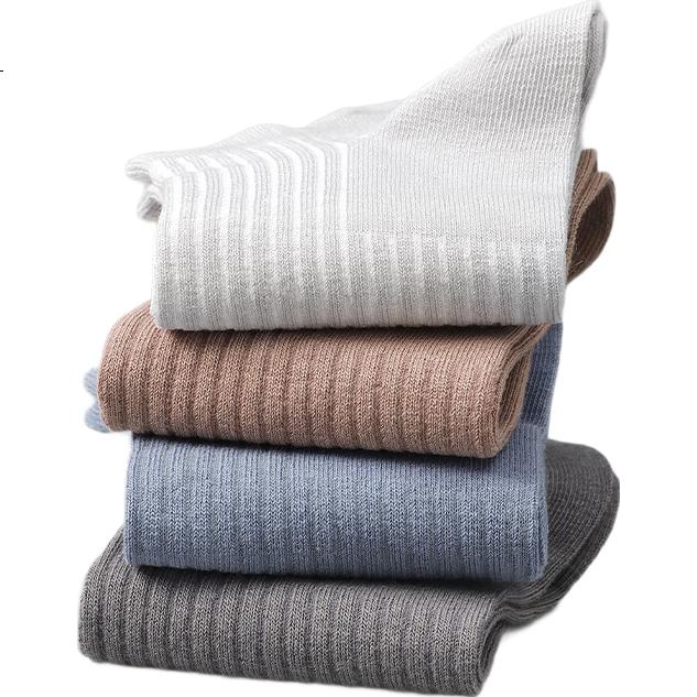 LangSha Men's Socks, Summer Short Socks, 100% Pure Cotton, Comfortable And Breathable, Ear-Loop Boat Socks, Casual Socks, Style Three