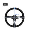 Universal 14Inch Racing Drift Simulator Steering Wheel Wrapped Napped Leather with Horn button Car Tuning Accessories