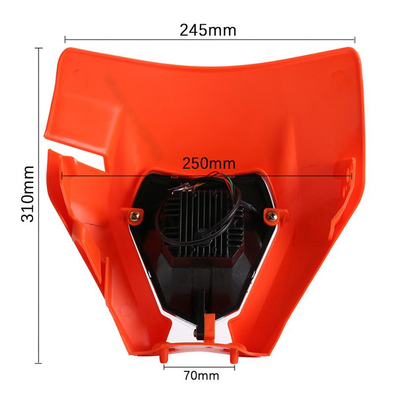 Motorcycle LED Headlight For EXC EXCF SX SXF XC XCF XCW XCFW 125 150 250 300 350 450 530 Faro Enduro Headlamp Head Light