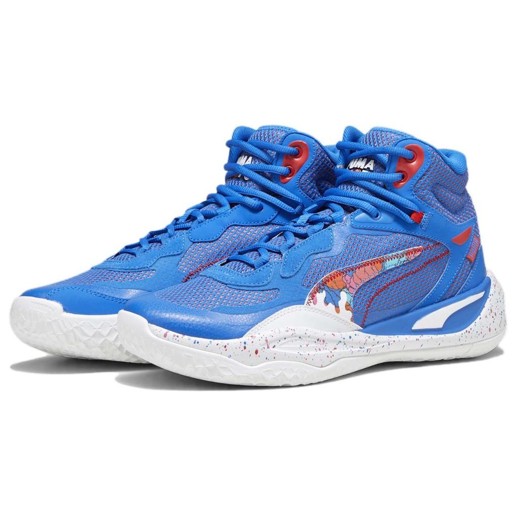 Puma Мужские кроссовки Playmaker Pro Mid Dylan 'Bluemazing Red' 379284-01