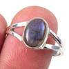 Natural Labradorite Gemstone Handmade 925 Solid Sterling Silver Ring Size 9 F7j42