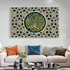 Colorful Allah Islam Canvas Painting Muslim Islam Calligraphy Posters Prints Wall Art Picture for Living Room Ramadan Home Decor