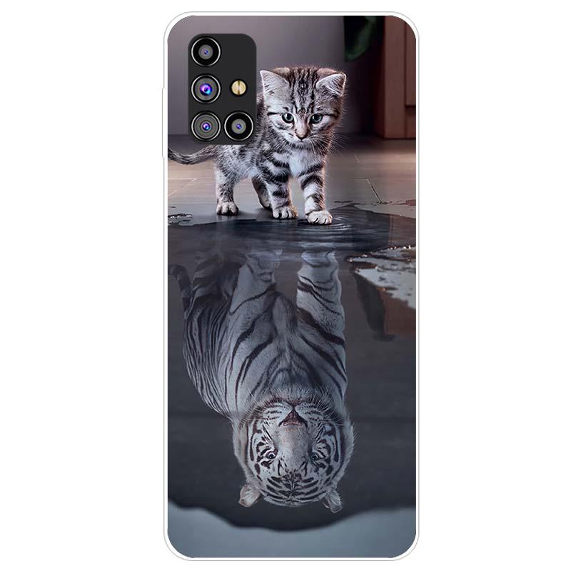 Чехол для телефона Samsung M31s Мягкий силиконовый чехол TPU для Samsung Galaxy M31s Чехол M31 SM 31S GalaxyM31 Бампер Coque