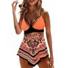 Elegant Plus Size Tankini with Split Design