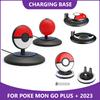 For Pokémon GO Plus + 2024 Type-C Charging Base LED/RGB Colorful Light Magnetic Charger Adapter For Pokemon Go Plus Accessory