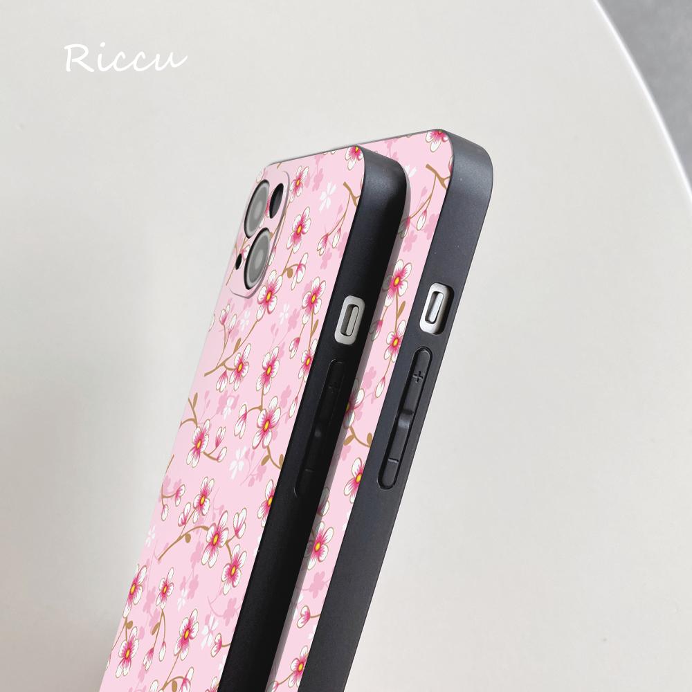 Розовый чехол для телефона с рисунком цветка сакуры для iPhone 14 11 12 Pro 8 7 Plus X Pro MAX 13 MINI XR XS SE 2020 Мягкие чехлы для телефонов с рисунком