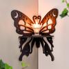 1pc Creative Hollow Butterfly-Shaped Wooden Wall Corner Shelf, Right Angle Decorative Wall Bracket, Ideal for Home Decor Wall Decorations