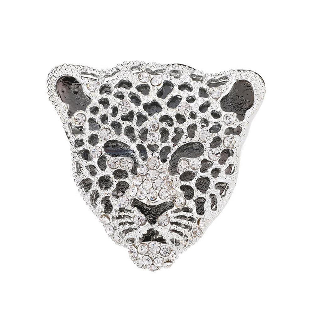 Роскошные стразовые полые ретро мужские украшения стразовая брошь мужские значки брошь леопард