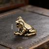 Alloy Zen Meditation Frog Statue Durable Alloy Vintage Texture Small Figurine for Tea Table Home Decor