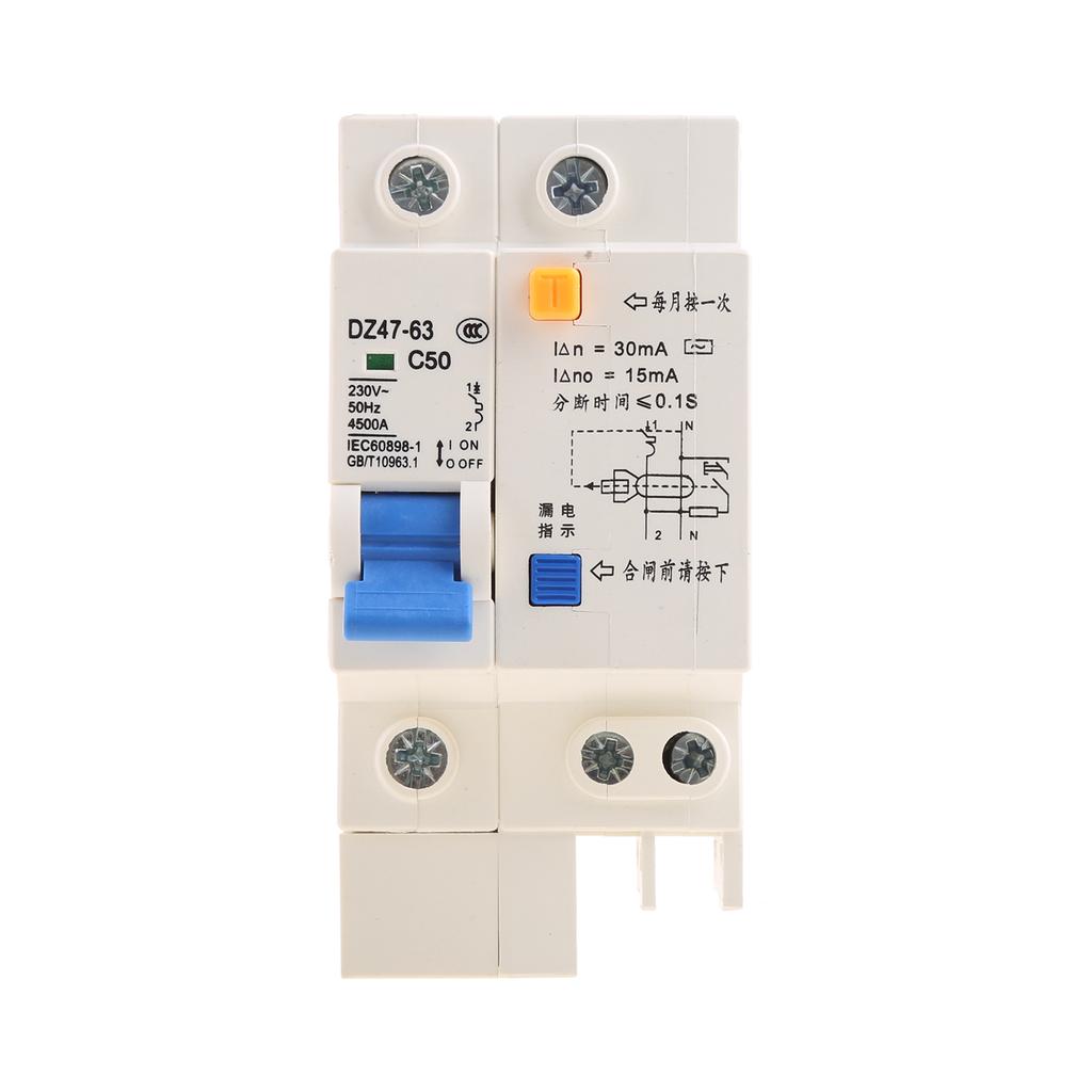 Din Rail Mount Current Circuit Breaker with Overload Overvoltage for Protection Leakage Surge Protector Multi-models