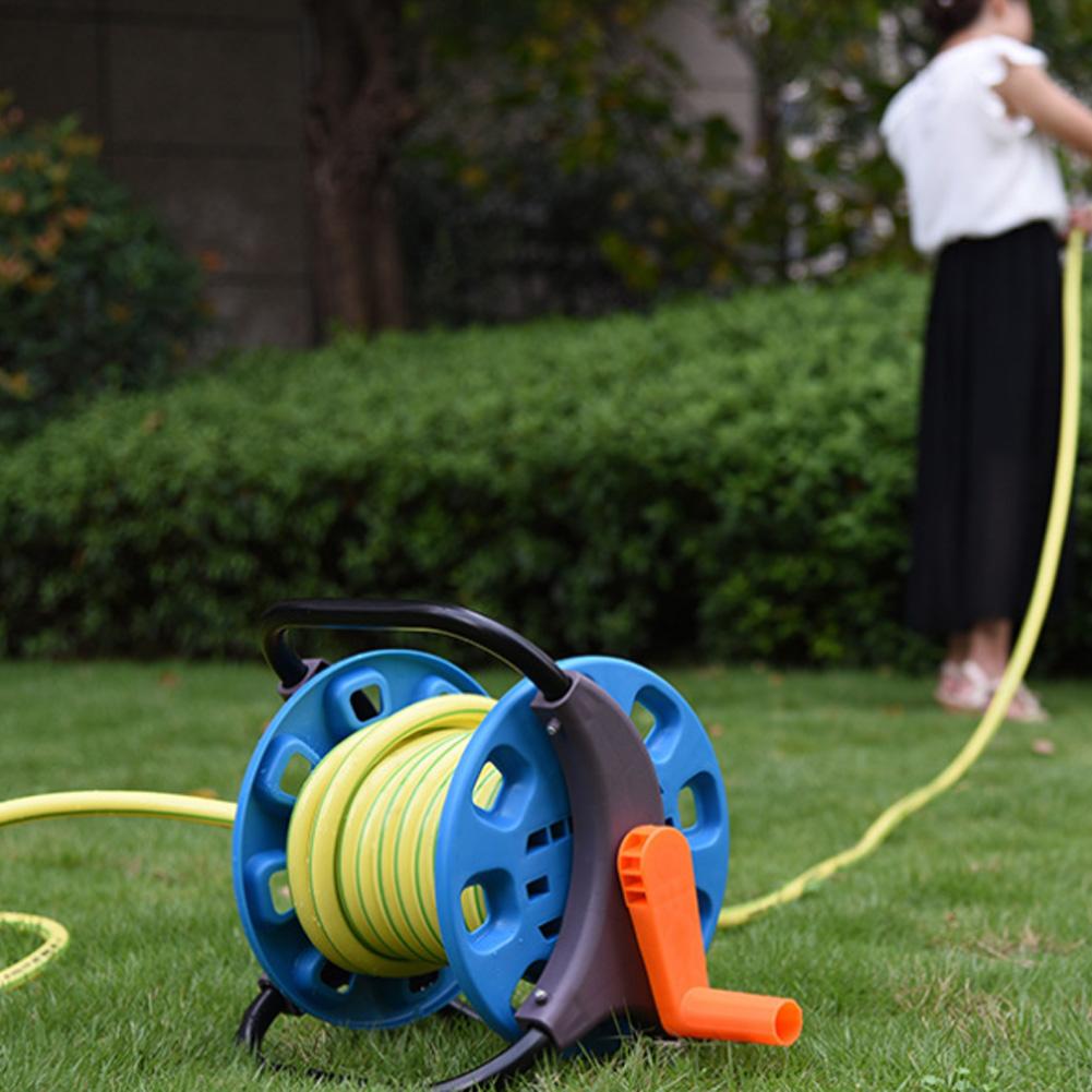 Portable Garden Water Pipe Hose Reel Cart Outdoor Planting Hosepipe Organizer