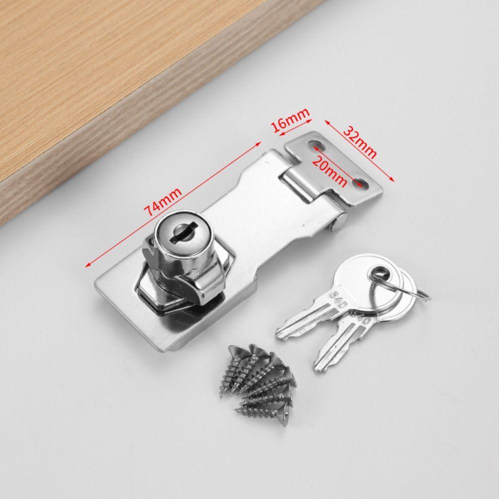 No-punch Cam Cylinder Locks Door Portable Lock Plate Lock Buckle  Drawer