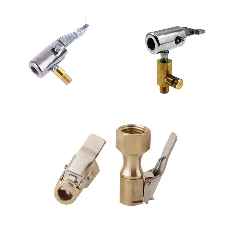 Различные типы автомобильных шин, колес, шин, воздушных патронов, насосов для накачивания шин, зажимов клапанов, соединительных адаптеров, автомобильных аксессуаров для компрессора