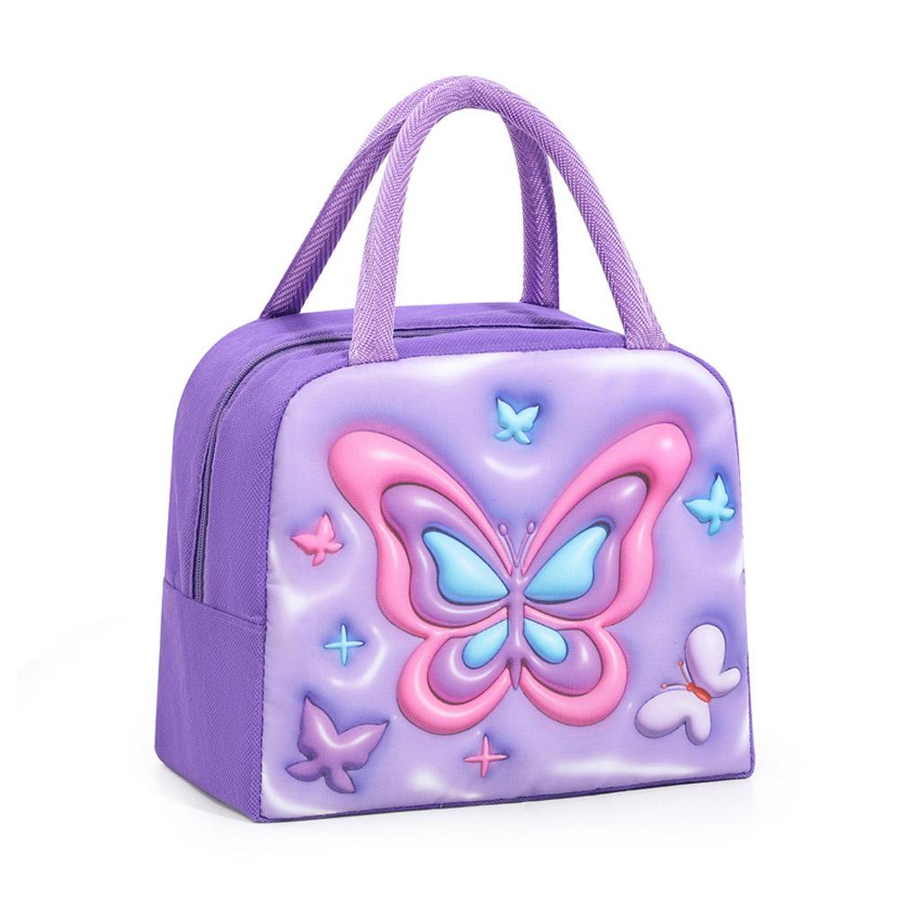 3D мультфильм животных узор сумка для ланча утолщенный ручной изолированный ланч-бокс сумки большой емкости детский бенто мешок