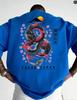 Bestselling SpringSummer Trend Unisexs Dragonpatterned Floral Cotton Tshirt a Comfortable and Trendy Top