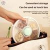 Round Snack Storage Box with Lid 5 Compartments Large Capacity Countertop Multipurpose Dried Fruit Nut Candy Serving Dish Organizer
