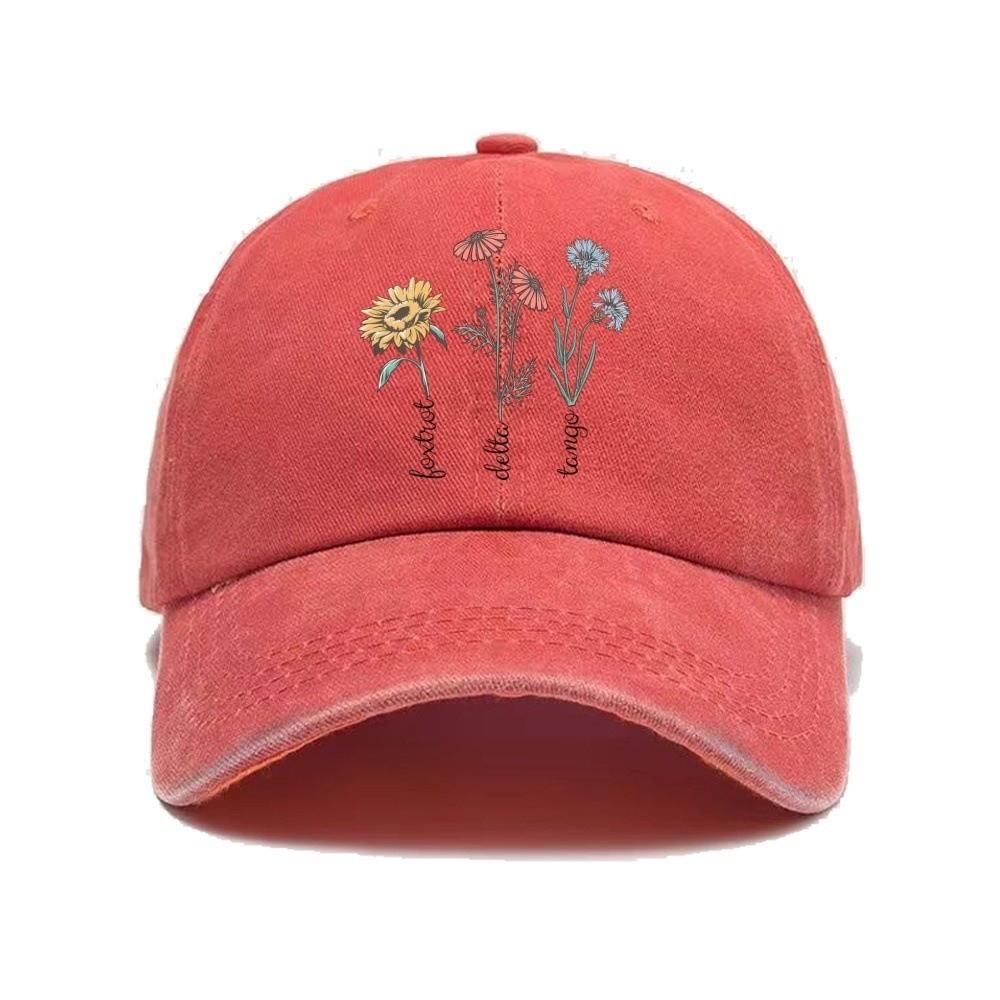 Vintage Printed Baseball Cap Casual Snapback Cap Retro Dad Sun Hat  Hiking