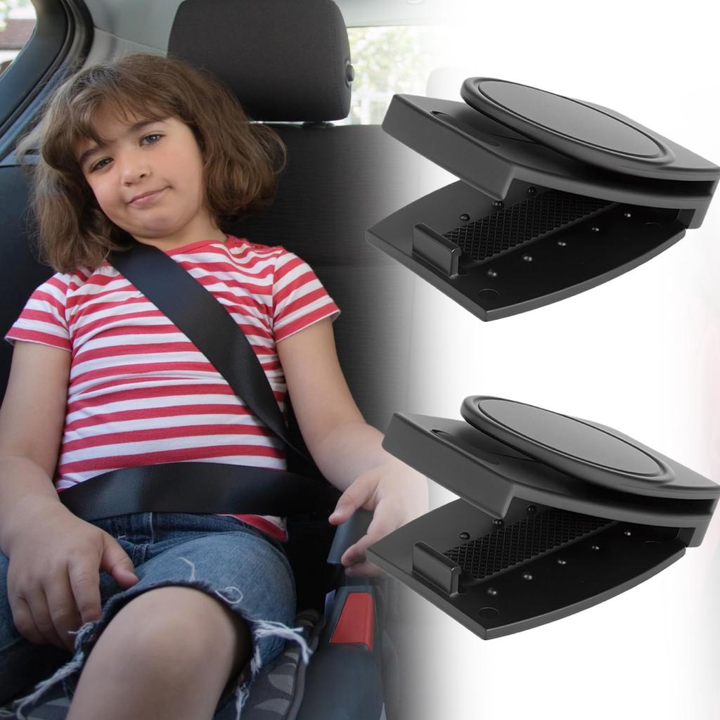 Seat Belt Adjuster Clips | Set of 2 Vehicle Belt Position Retainers | Seat