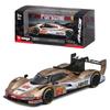 Bburago Porsche 2023 Porsche 963 Hertz Jota Gold Race Спортивный автомобиль Металлическая модель Машина Готовая модель 1/43 №12 / 18-38317