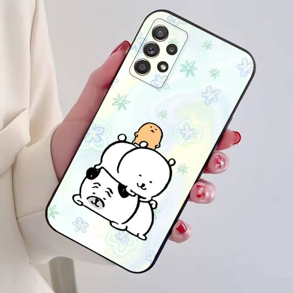 Funny Cartoon J-Joke B-Bear Phone Case Black Silicone Soft For Samsung S25,S24,S21,S22,S23,S30,Ultra,S20,Plus,Fe,Lite
