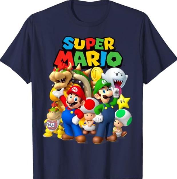 Super Mario Classic Group Shot T-Shirt