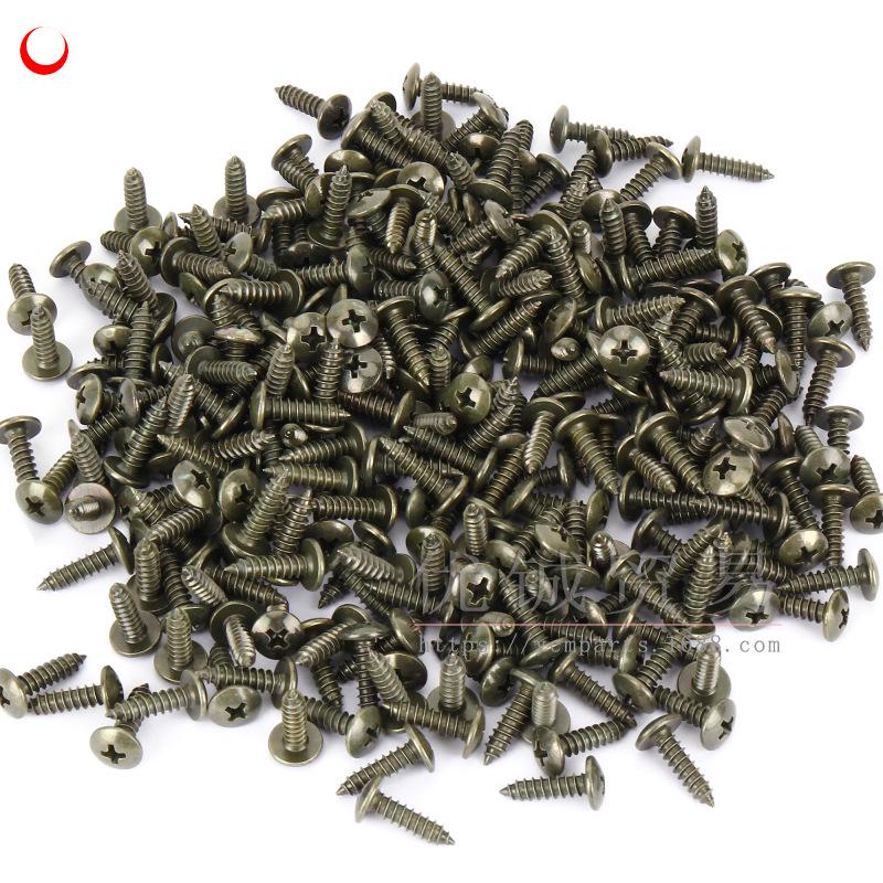 Зеленый оцинкованный самонарезающий винтовой зажим, устойчивый к ржавчине, для мотоциклов и электромобилей