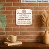 2D Flat - 1pc Vintage Aluminium Metal Sign, Outdoor Decorative Wall Sign, Retro Tin Sign Style,"Always Remember You Matter and You Belong Here"