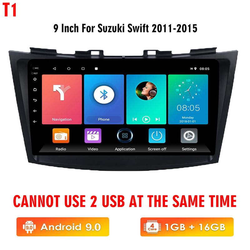 icreative 2 Din Carplay Android мультимедийный плеер 9 дюймов для Suzuki Swift 2011-2015 автомобильное радио GPS-навигация Bluetooth WIFI головное устройство