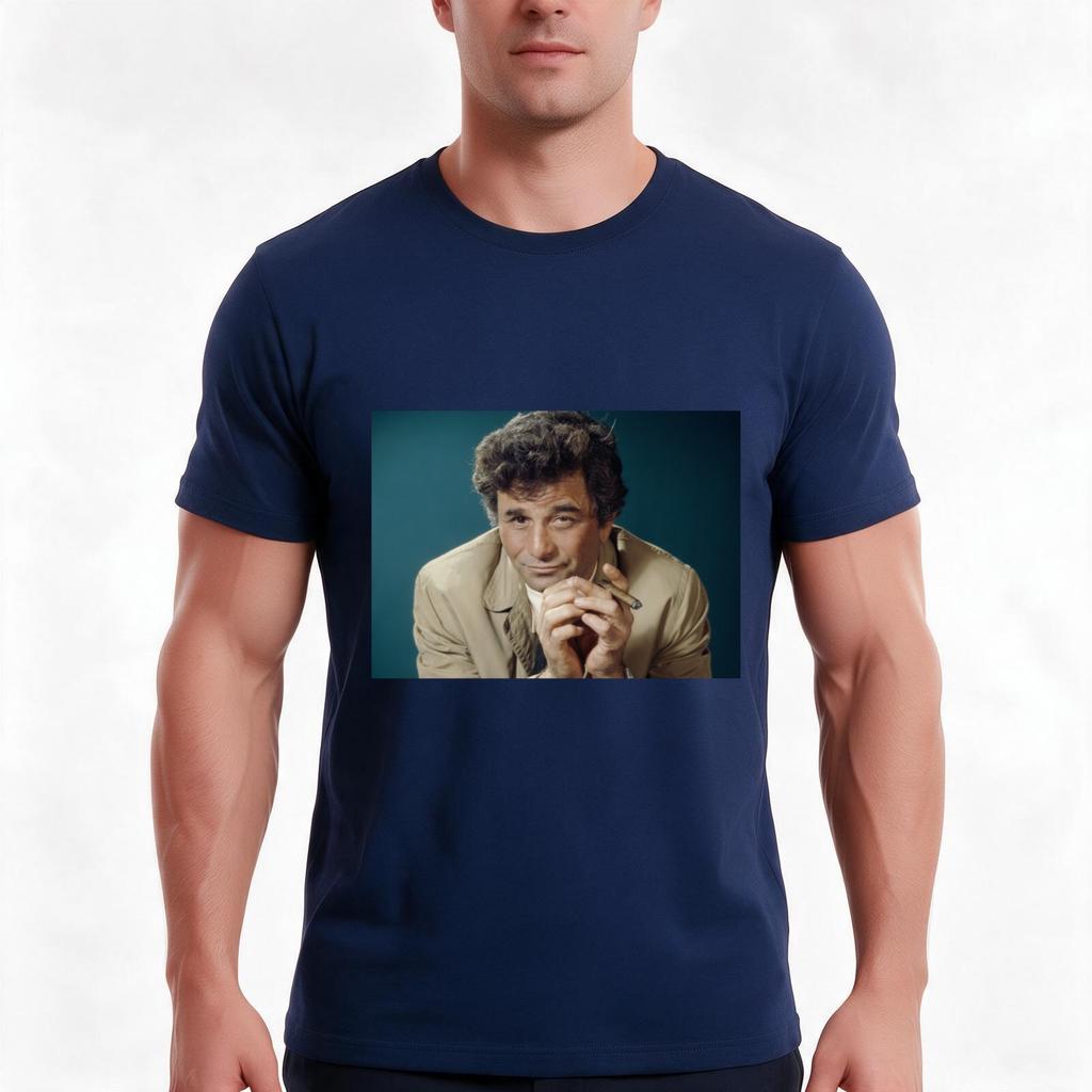 Columbo TShirt Summer Casual Cotton Tee Oversized Streetwear Tops Vintage Graphic Print Loose Fit Short Sleeve Cotton