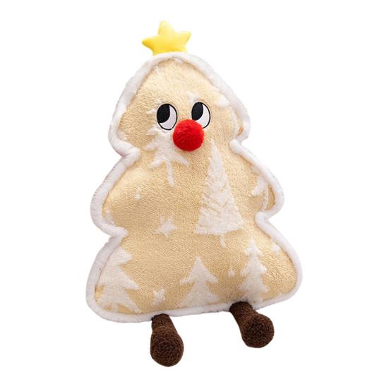 Плюшевая подушка-плед 'Рождественская елка' Милая мягкая набивная игрушка Уютная диванная подушка Теплый зимний подарок Домашнее праздничное украшение