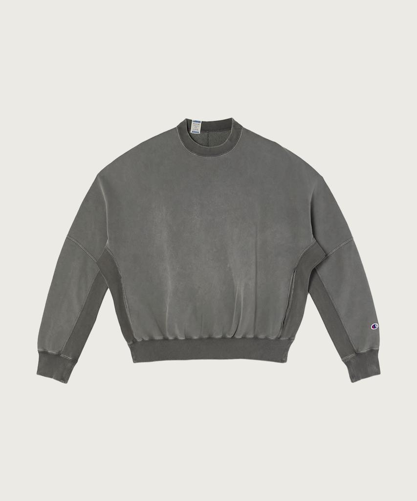 CHAMPION X N.Hollywood Reversible Crewneck Sweatshirt Dark Grey
