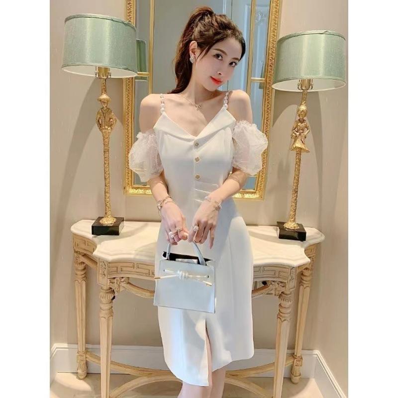 Новое клубное платье в пол с глубоким V-образным вырезом и низким декольте, клубное, клубное, клубное, сексуальное вечернее платье с рукавами-лепестками лотоса