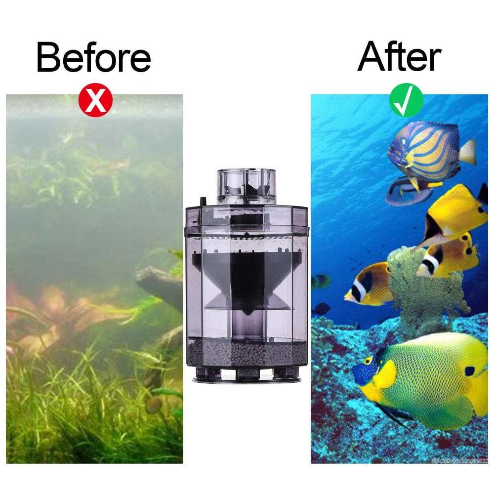 Товары для питомцев Разделитель рыбьих экскрементов Аквариумный пылесос Всасывающий коллектор Фильтр для рыбьих отходов
