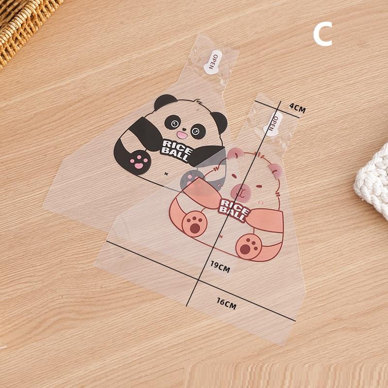 50 шт. обертки для онигири с мультяшным узором, японские треугольные, из морских водорослей, для суши, бенто, одноразовые упаковочные пакеты, форма для приготовления, аксессуар для бенто