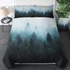 Smoky Mountain Misty Forest Comfortable Duvet Quilt Cover Pillowcase Bedding Set Children Bedroom Decoration Home Textile