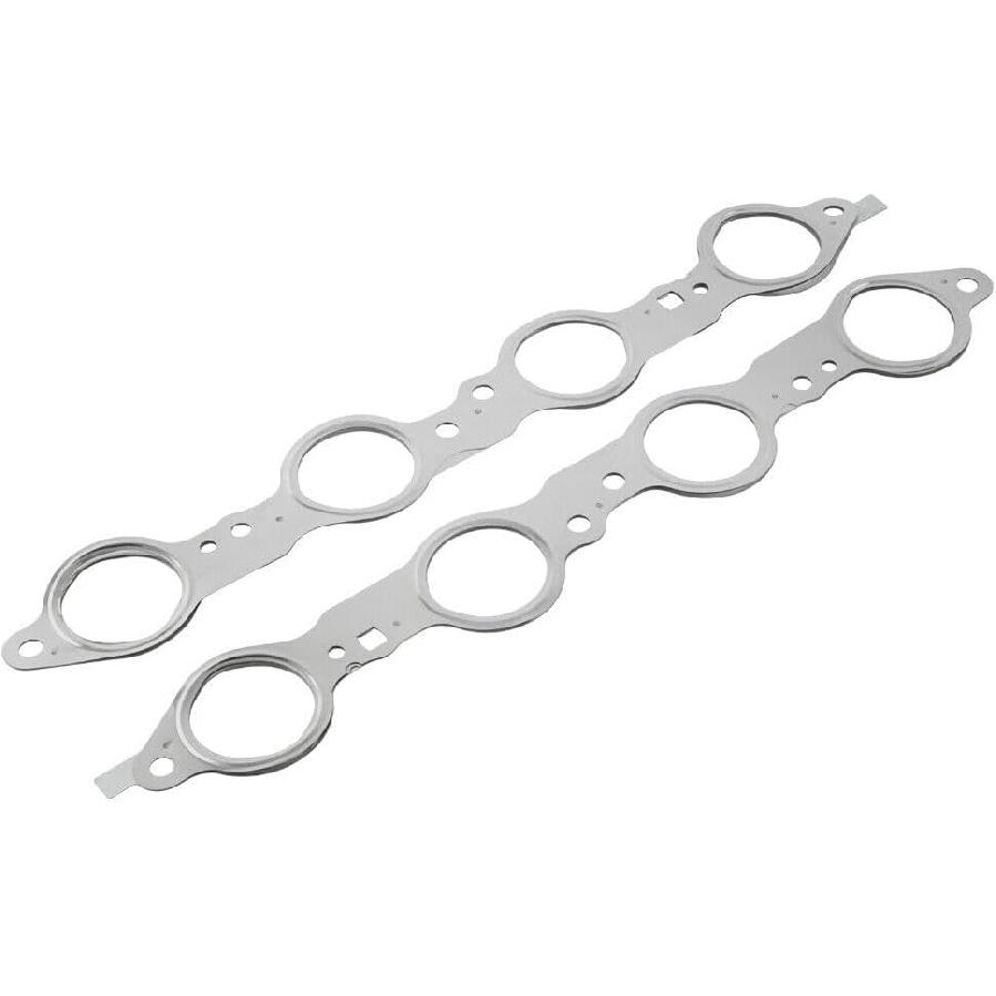 LS Exhaust Manifold Header Gasket Pair with Bolts for Chevy Silverado Camaro GMC Sierra LS1 LS2 LS3 LS6 LQ4 LQ9 4.8 5.3 5.7 6.0 6.2L 1997-2018,