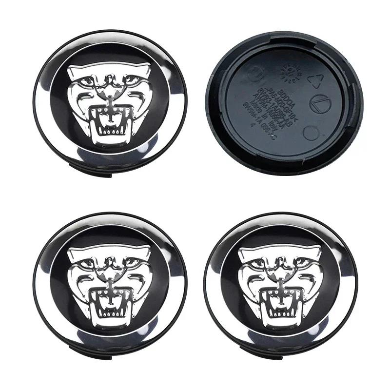 4pcs 58mm Car Wheel Center Hub Cap Emblem Styling For Jaguar XF XJ XFR XKR S-Type F-Type X-Type F-Pace I-Pace E-Pace XJR XE SS20