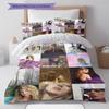 American Women Siger Pattern Bedding Quilt Set Quilt Cover Pillowcase Home Decoration Gift (1 * duvet cover + 2 * pillowcase, without core)