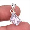 Natural Pink Amethyst Gemstone 925 Solid Sterling Silver Jewelry Pendant 1" s1W25