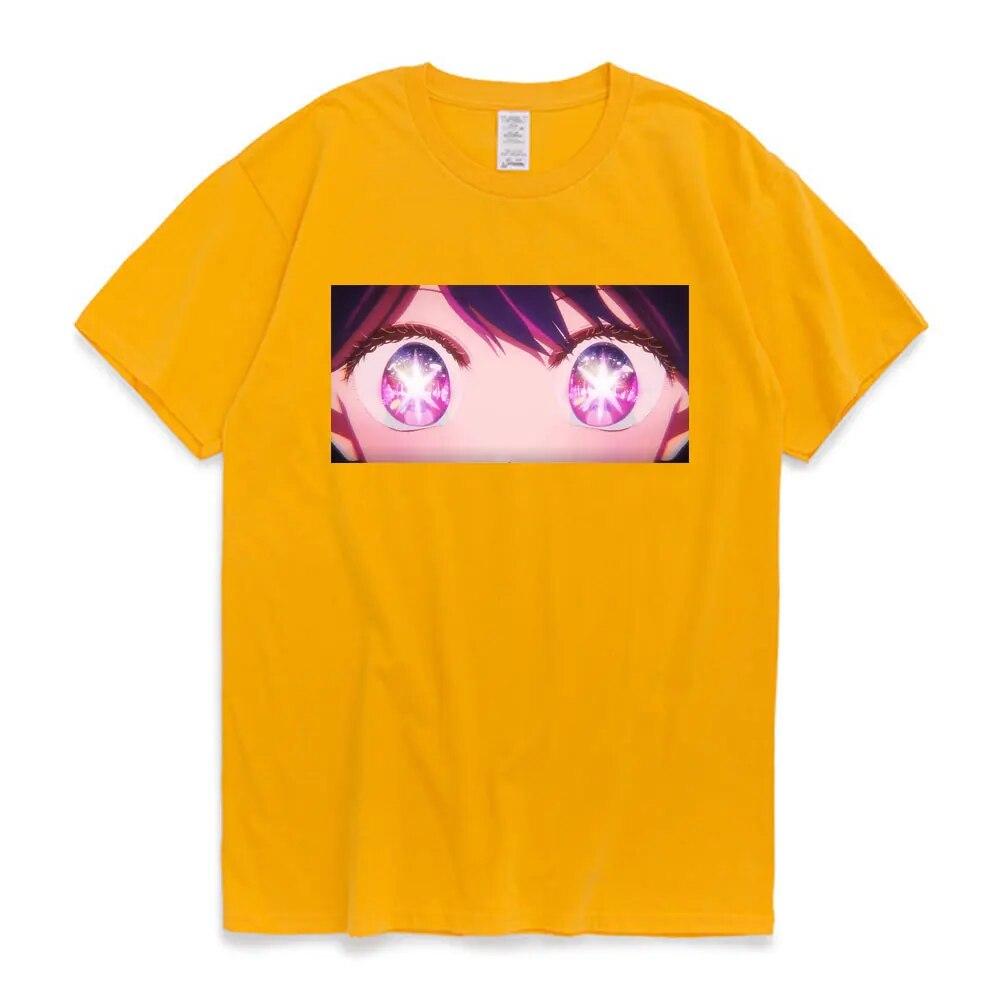 Аниме Oshi No Ko Cute Ai Hoshino Kawaii футболка женская унисекс Harajuku эстетическая графическая футболка женская унисексга одежда с героями мультфильмов Y2k