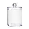 Plastic Cotton Swab Ball Holder Transparent Cosmetic Storage Box Bathroom Container Dispenser