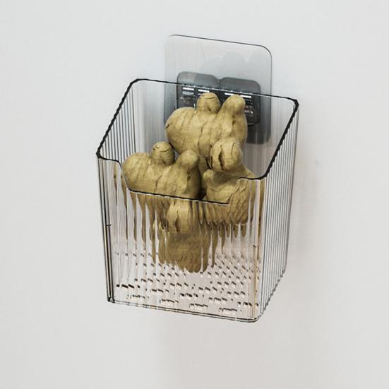 Kitchen Cabinet Door Storage Box 7kg Load Capacity Easy To Install Self-Adhesive Wall Mounted Kitchen Cupboard Organizer