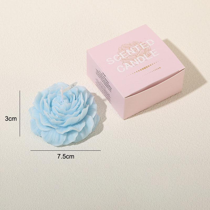 Ароматическая свеча Пион 1 шт. для дома, для сопровождения, ручной работы, ароматизированный твердый воск, атмосфера Дня матери, День святого Валентина