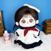 1 set Bow Hair Band Cotton Doll's Dress Whale Pattern Plush Doll Clothes  Children's Gift