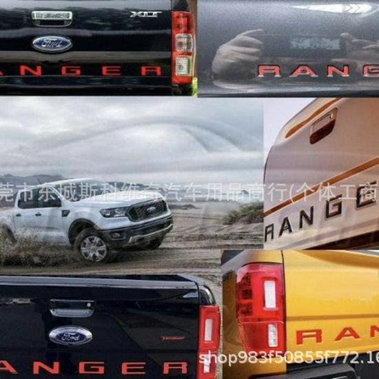 Ford Ranger 2019-2023 Наклейка с надписью на заднюю дверь