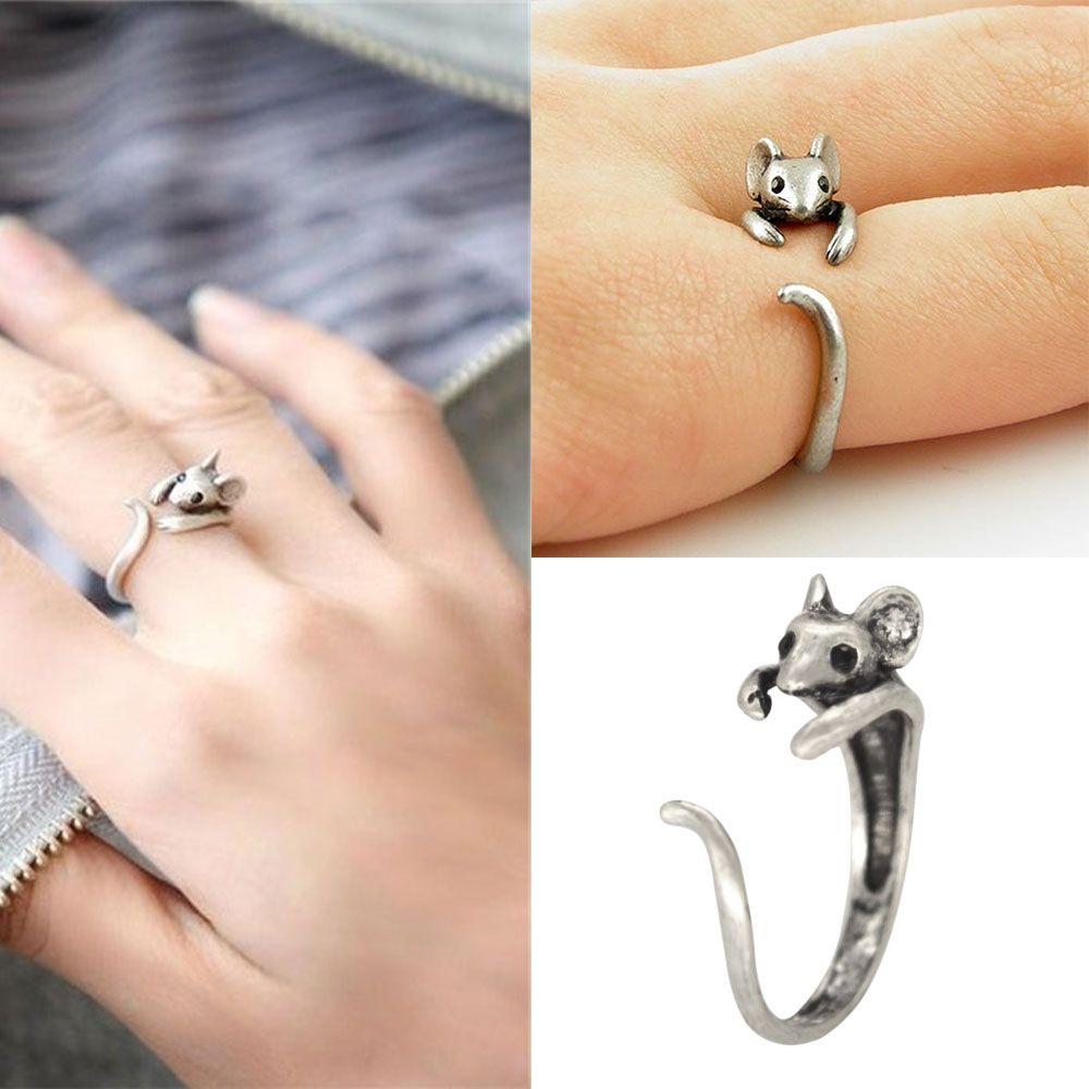 Модные украшения Животное Регулируемое кольцо Бохо Сплав Винтаж