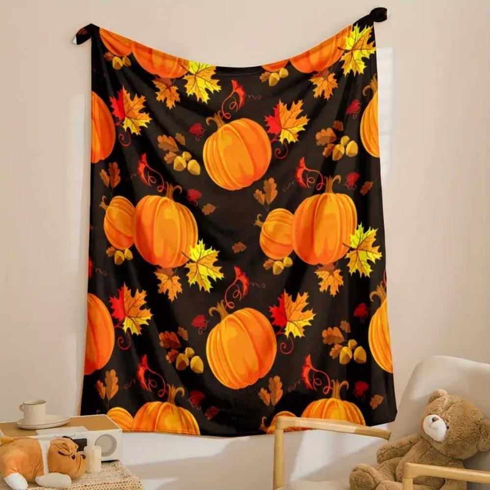 Flannel Fleece Blanket Cover Flannel New 2024 Halloween Bed Sheet Blanket Home Sofa