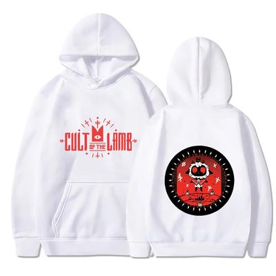 Толстовки с принтом Cult Of The Lamb 2024 года, мягкие, в стиле Funko Pop, милые, объемные, с индивидуальным дизайном, мужские/женские, в стиле стритвеар.
